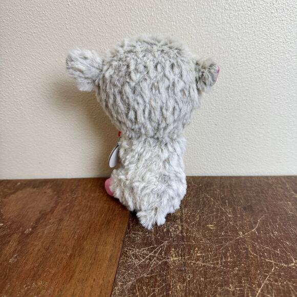 TY Beanie Boos Dixie 2017 Gray Pink Sheep Lamb Plushie Stuffed‎ Animal - Picture 6 of 7